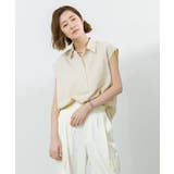 リネンライクフレンチスリーブスキッパーブラウス【UR’S ユアーズ】 | titivate | 詳細画像10 