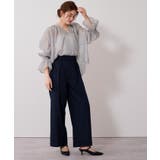 フレアスリーブスキッパーシアーブラウス【UR’S ユアーズ】 | titivate | 詳細画像21