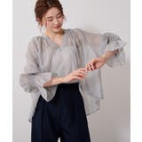 フレアスリーブスキッパーシアーブラウス【UR’S ユアーズ】 | titivate | 詳細画像23