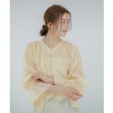 フレアスリーブスキッパーシアーブラウス【UR’S ユアーズ】 | titivate | 詳細画像24