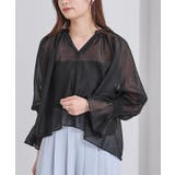 フレアスリーブスキッパーシアーブラウス【UR’S ユアーズ】 | titivate | 詳細画像33