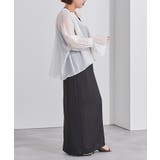 フレアスリーブスキッパーシアーブラウス【UR’S ユアーズ】 | titivate | 詳細画像11