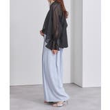 フレアスリーブスキッパーシアーブラウス【UR’S ユアーズ】 | titivate | 詳細画像17