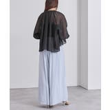 フレアスリーブスキッパーシアーブラウス【UR’S ユアーズ】 | titivate | 詳細画像18