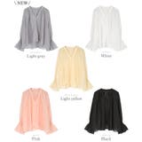 フレアスリーブスキッパーシアーブラウス【UR’S ユアーズ】 | titivate | 詳細画像20