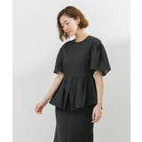 ふくれジャガードフレアスリーブペプラムトップス【UR’S ユアーズ】 | titivate | 詳細画像26 