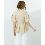 ふくれジャガードフレアスリーブペプラムトップス【UR’S ユアーズ】 | titivate | 詳細画像4 