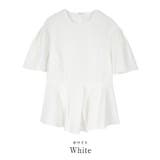 ふくれジャガードフレアスリーブペプラムトップス【UR’S ユアーズ】 | titivate | 詳細画像13 