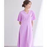 Vネックフィットアンドフレアワンピース【UR’S ユアーズ】 | titivate | 詳細画像32 