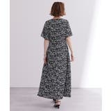 Vネックフィットアンドフレアワンピース【UR’S ユアーズ】 | titivate | 詳細画像4 