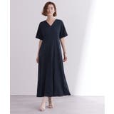 Vネックフィットアンドフレアワンピース【UR’S ユアーズ】 | titivate | 詳細画像6 