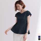 ワイドVネックペプラムトップス【UR’S ユアーズ】 | titivate | 詳細画像1