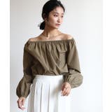 オフショルダーボリュームスリーブトップス/ラッシュガード【UR’S ユアーズ】 | titivate | 詳細画像20 