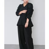 シャーリングデザインスリーブVネックブラウス【UR’S ユアーズ】 | titivate | 詳細画像20 