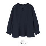 キーネックボリュームスリーブペプラムトップス【UR’S ユアーズ】 | titivate | 詳細画像12 