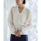 シアースリーブVネックニットカーディガン【UR’S ユアーズ】 | titivate | 詳細画像10