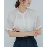 バンドカラータックラッフルブラウス【UR’S ユアーズ】 | titivate | 詳細画像4