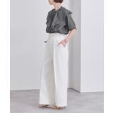 バンドカラータックラッフルブラウス【UR’S ユアーズ】 | titivate | 詳細画像10