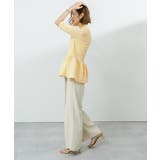 ウエストペプラムVネックハーフスリーブニットカーディガン【UR’S ユアーズ】 | titivate | 詳細画像18 