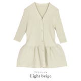 ウエストペプラムVネックハーフスリーブニットカーディガン【UR’S ユアーズ】 | titivate | 詳細画像3 