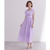 スクエアネックハイウエストフレンチスリーブワンピース【UR’S ユアーズ】 | titivate | 詳細画像6 