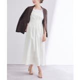 スクエアネックハイウエストフレンチスリーブワンピース【UR’S ユアーズ】 | titivate | 詳細画像13 