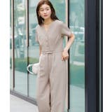 Vネックセンタープレスオールインワン【UR’S ユアーズ】 | titivate | 詳細画像4 