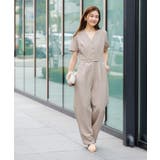 Vネックセンタープレスオールインワン【UR’S ユアーズ】 | titivate | 詳細画像5 