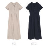 Vネックセンタープレスオールインワン【UR’S ユアーズ】 | titivate | 詳細画像3 