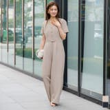 Vネックセンタープレスオールインワン【UR’S ユアーズ】 | titivate | 詳細画像1 