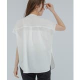 バンドカラーデザインボウタイオーバーサイズブラウス【UR’S ユアーズ】 | titivate | 詳細画像18