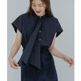 バンドカラーデザインボウタイオーバーサイズブラウス【UR’S ユアーズ】 | titivate | 詳細画像24