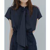 バンドカラーデザインボウタイオーバーサイズブラウス【UR’S ユアーズ】 | titivate | 詳細画像26