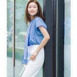 バンドカラーデザインボウタイオーバーサイズブラウス【UR’S ユアーズ】 | titivate | 詳細画像2