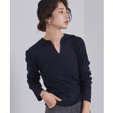 チクチクしないウールブレンドキーネックリブニット【UR’S ユアーズ】 | titivate | 詳細画像10 