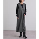 ソフトツイルディープVネックIラインワンピース【UR’S ユアーズ】 | titivate | 詳細画像6