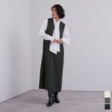 ソフトツイルディープVネックIラインワンピース【UR’S ユアーズ】 | titivate | 詳細画像1