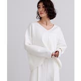 Vネックトップス×パンツ/ボンディングセットアップ【UR’S ユアーズ】 | titivate | 詳細画像9 