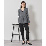 前後2wayペプラムニットトップス【UR’S ユアーズ】 | titivate | 詳細画像14 