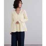 前後2wayペプラムニットトップス【UR’S ユアーズ】 | titivate | 詳細画像4 