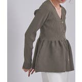 前後2wayペプラムニットトップス【UR’S ユアーズ】 | titivate | 詳細画像7 