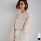 カットジョーゼットベーシックブラウス【UR’S ユアーズ】 | titivate | 詳細画像1 