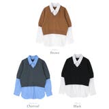 シャツドッキングハーフスリーブニット【UR’S ユアーズ】 | titivate | 詳細画像11 