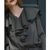 Vネックラッフルブラウス【UR’S ユアーズ】 | titivate | 詳細画像4