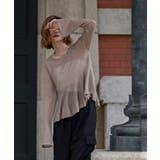 シアーペプラムニット【UR’S ユアーズ】 | titivate | 詳細画像2 