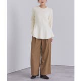 カシミヤタッチクルーネックペプラムニット【UR’S ユアーズ】 | titivate | 詳細画像18