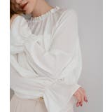 サテンフリルネックキャンディースリーブブラウス【UR’S ユアーズ】 | titivate | 詳細画像13