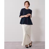 ウエスト切替ギャザーハーフスリーブTシャツ【UR’S ユアーズ】 | titivate | 詳細画像24 