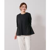 ウエスト切替ギャザーハーフスリーブTシャツ【UR’S ユアーズ】 | titivate | 詳細画像9 