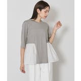 ウエスト切替ギャザーハーフスリーブTシャツ【UR’S ユアーズ】 | titivate | 詳細画像12 